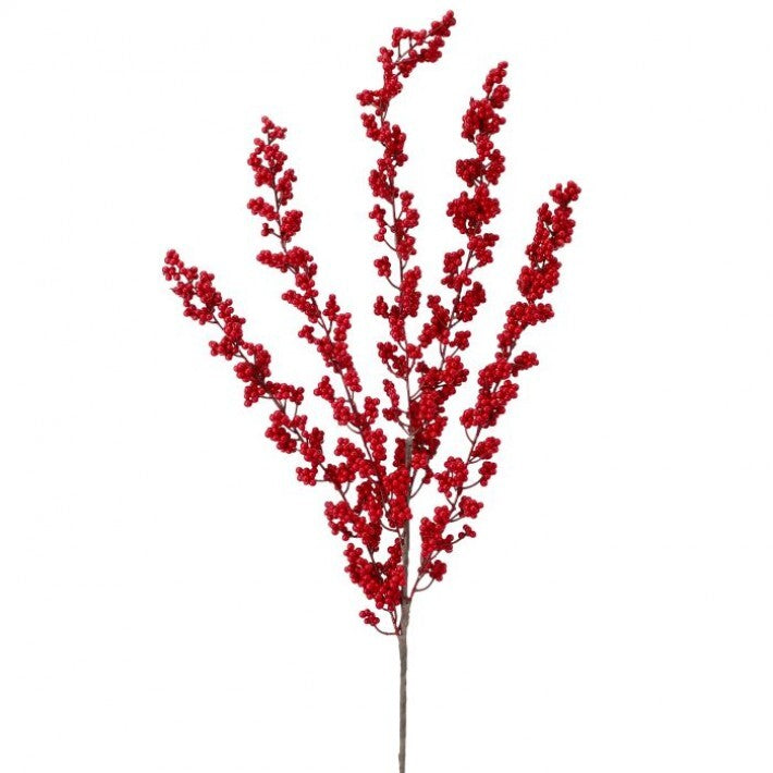 34" Red & Burgundy Mini Berry Spray Set Of 12