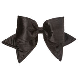 16" Black Velvet Padded Bow Outdoor UV-Resistant