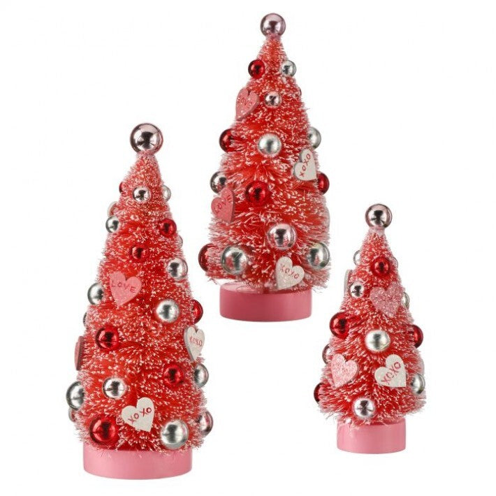 7.5" - 10.5" Valentine Tree Set Of 3