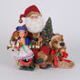 14" Karen Didions One of A Kind Lighted "Man's Best Friend" Santa