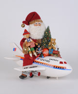 Avión Iluminado de Papá Noel de 18 pulgadas, edición única, de Karen Didion
