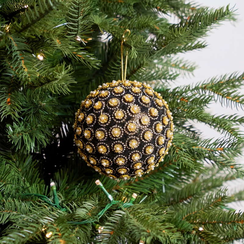 Opulence Black & Gold Ornament Bundle
