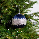 Opulence Blue & Silver Ornament Bundle