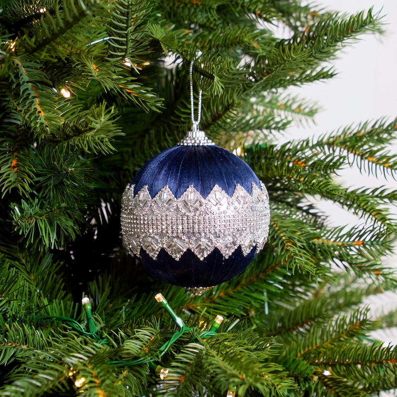 Opulence Blue & Silver Ornament Bundle
