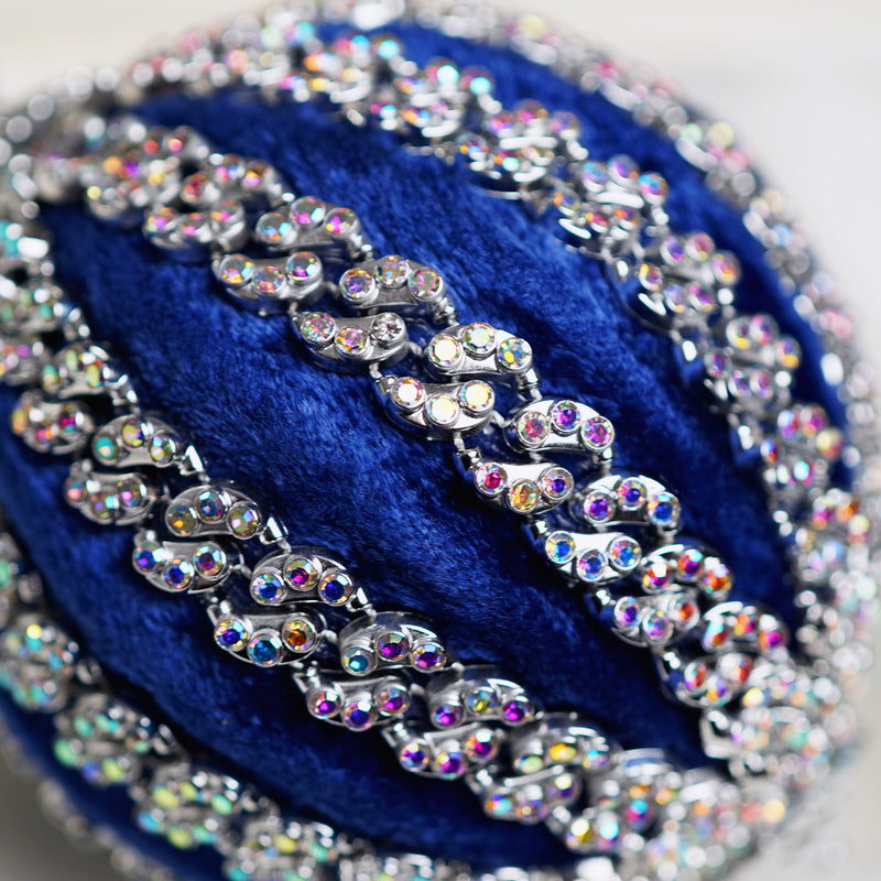 Blue & Silver Opulence Ornament & Ribbon Bundle
