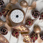 Champagne & Burgundy Opulence Ornament & Ribbon Bundle