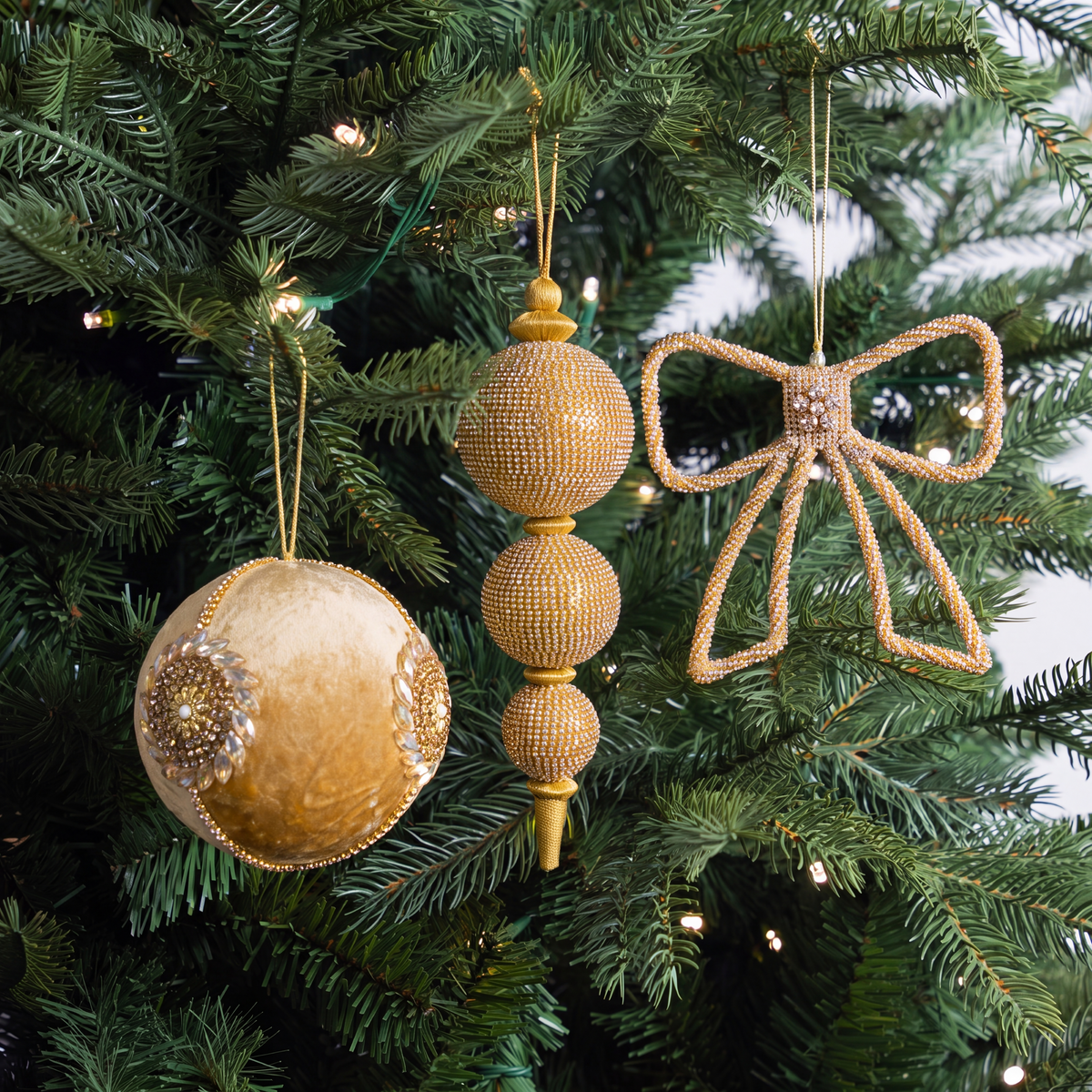Opulence Cappuccino Ornament Bundle