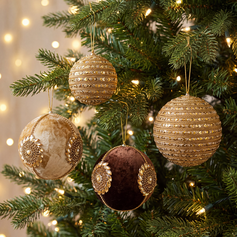 Opulence Cappuccino Ornament Bundle