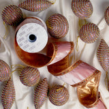 Gold & Pink Shimmering Opulence Ornament & Ribbon Bundle