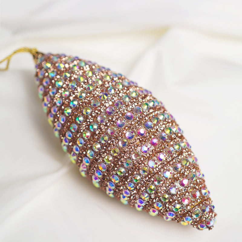 Adorno y Cinta Oro Rosa Brillante Opulencia