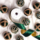 Emerald & Gold Opulence Ornament & Ribbon Bundle