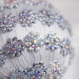 Emerald & Silver Opulence Ornament, Snowflake, & Ribbon Bundle