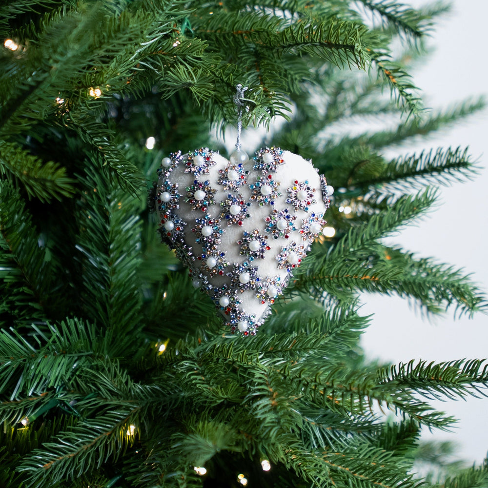 Ivory & Pearl Opulence Ornament & Ribbon Bundle