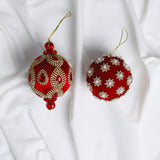 Red & Gold Opulence Ornament & Ribbon Bundle