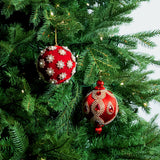 Red & Gold Opulence Ornament & Ribbon Bundle