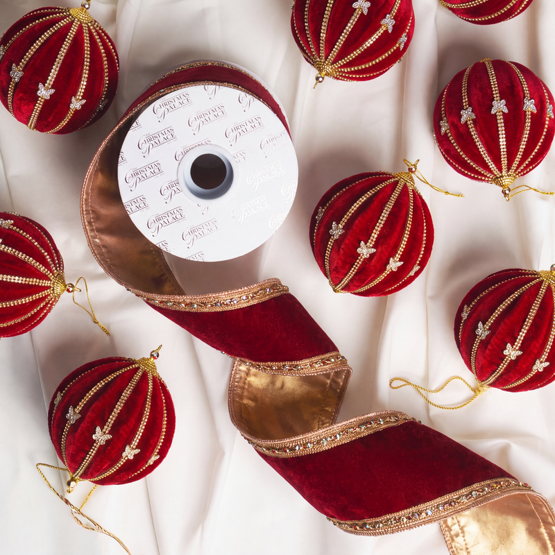 Opulence Red & Gold Ornament Bundle