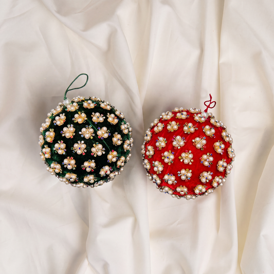Opulence Red & Green Ornament Bundle