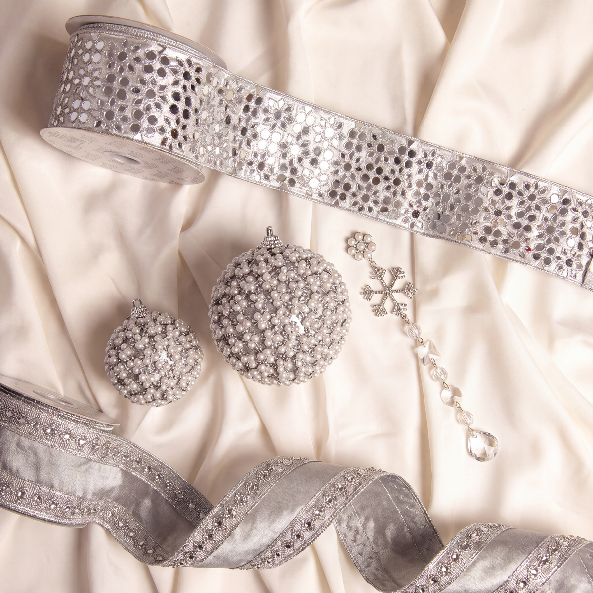 Opulence Silver Ornament Bundle