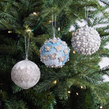 Opulence Silver & Blue Ornament Bundle
