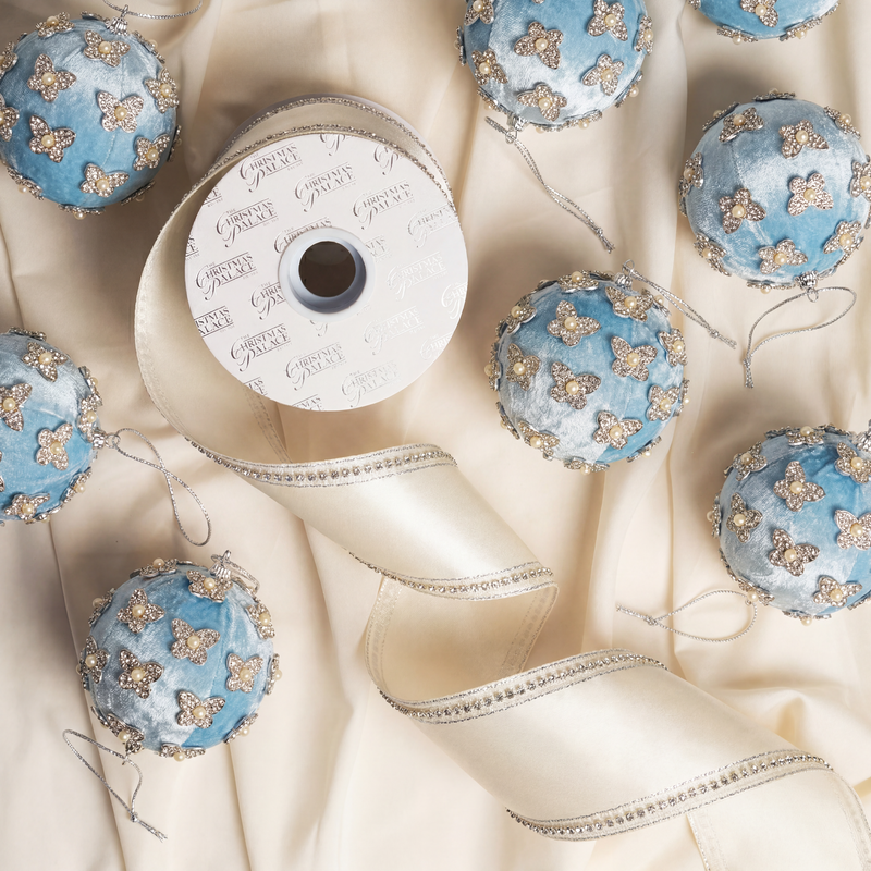 Opulence Silver & Blue Ornament Bundle