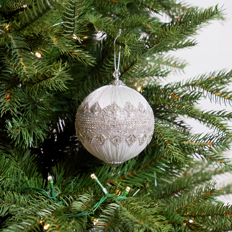 Opulence Silver & Blue Ornament Bundle