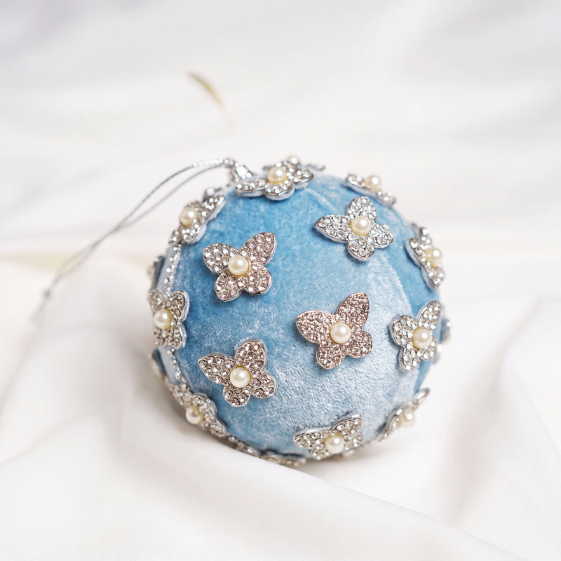 Opulence Silver & Blue Ornament Bundle