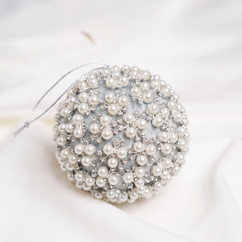 Opulence Silver & Blue Ornament Bundle