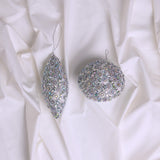 White & Silver Opulence Ornament & Ribbon Bundle