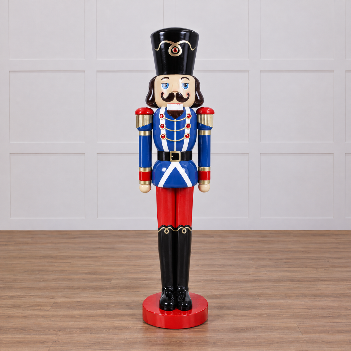 6 FT Blue & Red Nutcracker