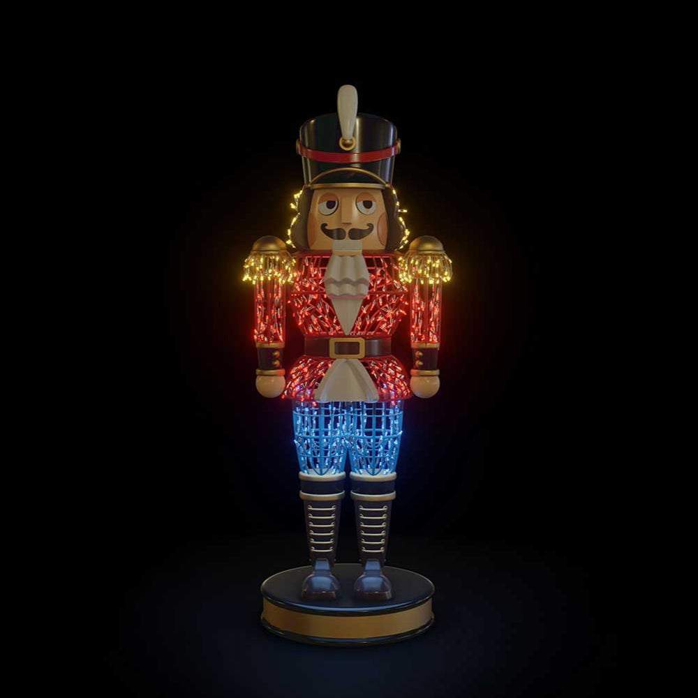 6 FT Lighted Red Nutcracker
