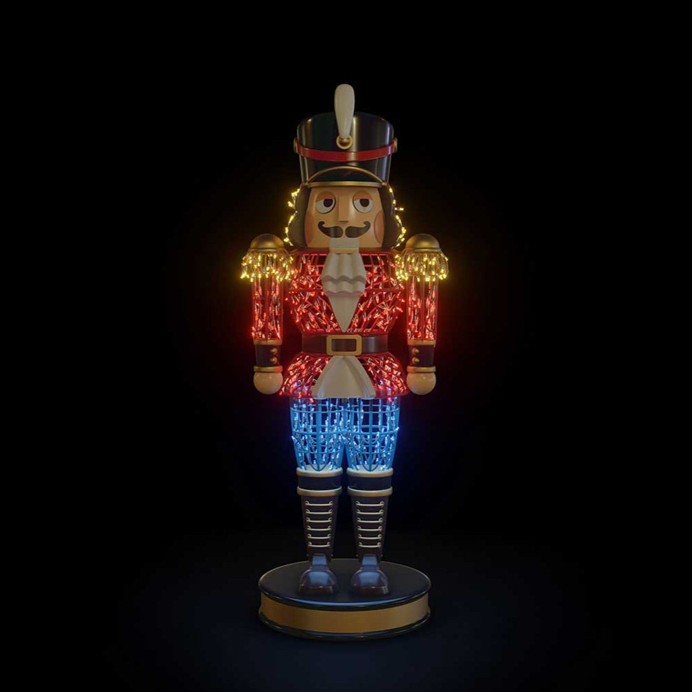 6 FT Lighted Red Nutcracker