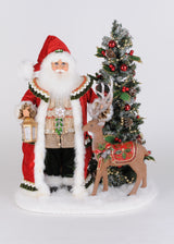 Karen Didion Originals 22" Lighted Woodland Eve of Christmas Santa