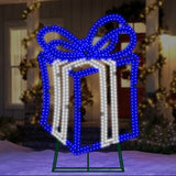 3 FT X 4.5 FT Blue Present 642 LED Pure White Twinkling Effect