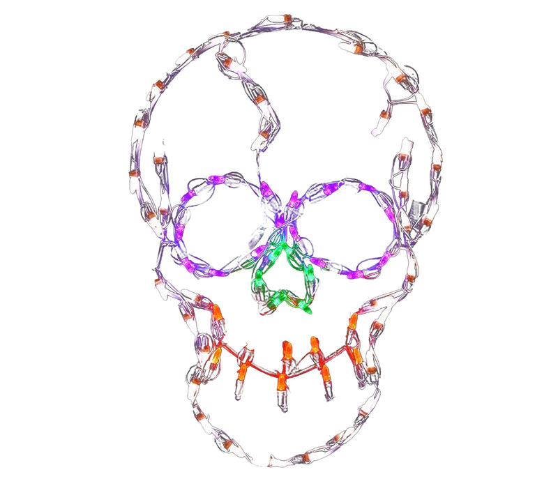 Calavera pequeña LED de 24" para Halloween