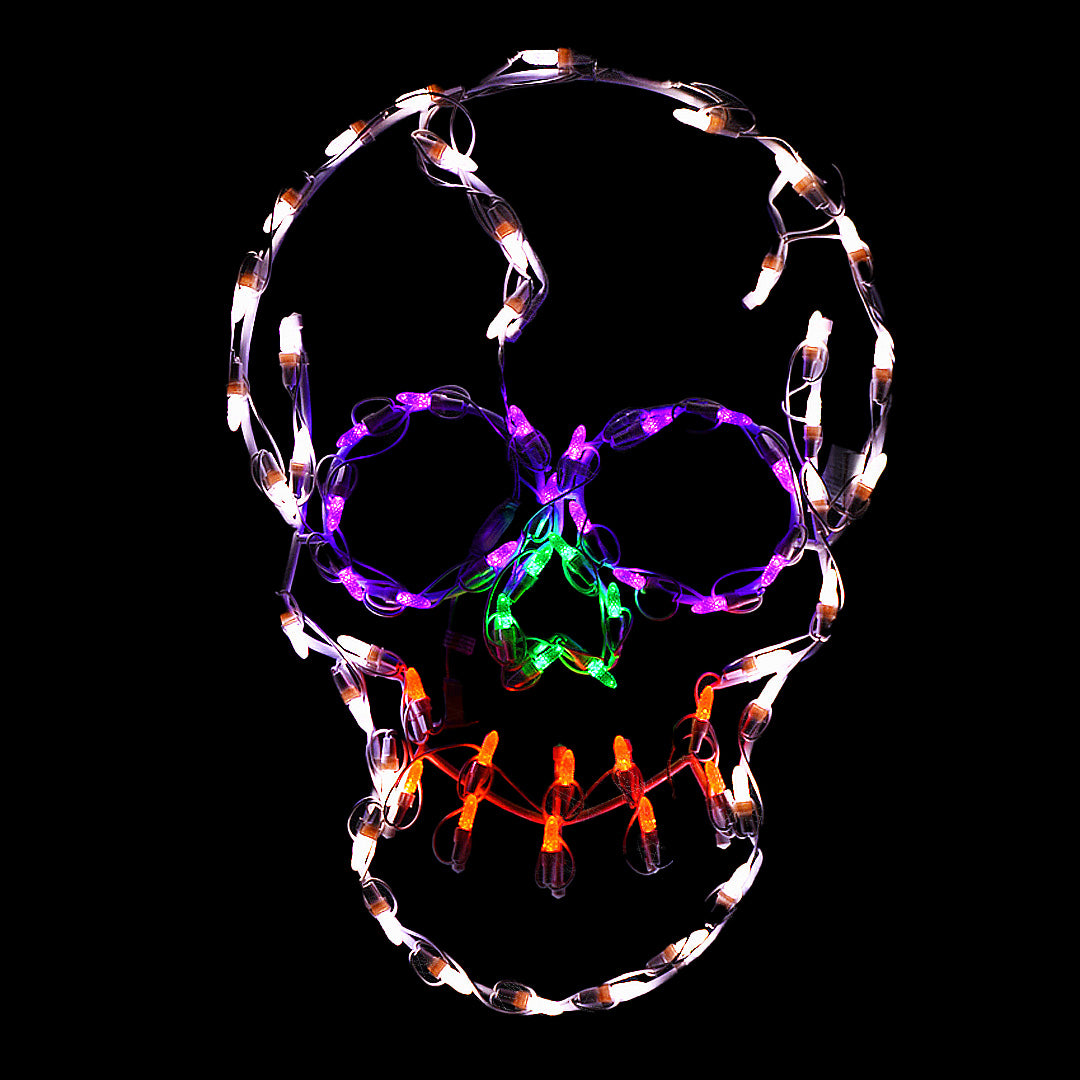 Calavera pequeña LED de 24" para Halloween