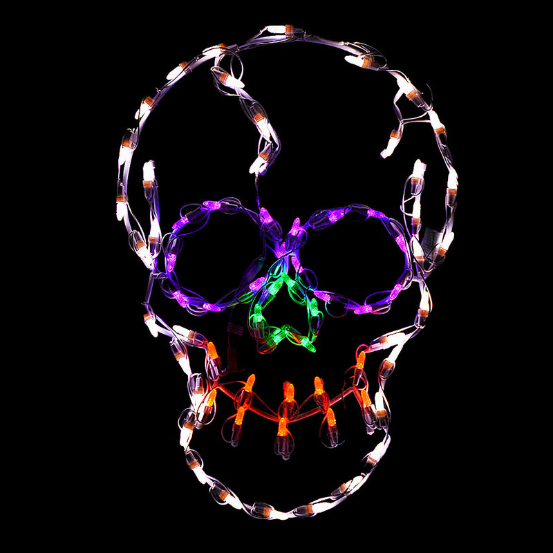 Calavera pequeña LED de 24" para Halloween