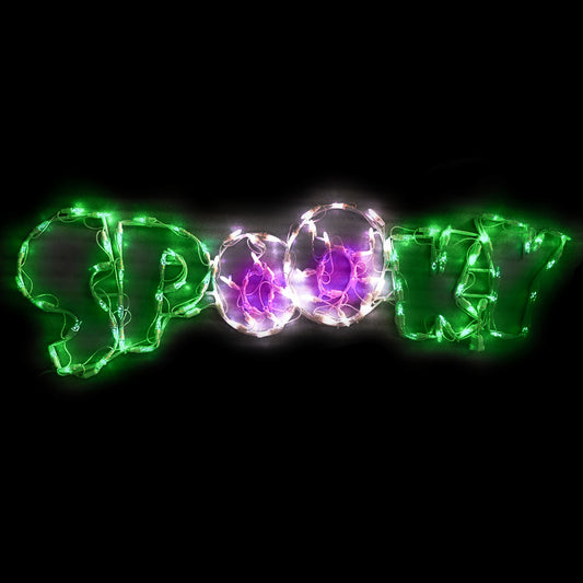44" Halloween Sign LED SPOOKY