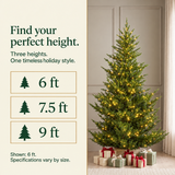 Norway Spruce Tree Pre Lit Warm White Micro LED Lights