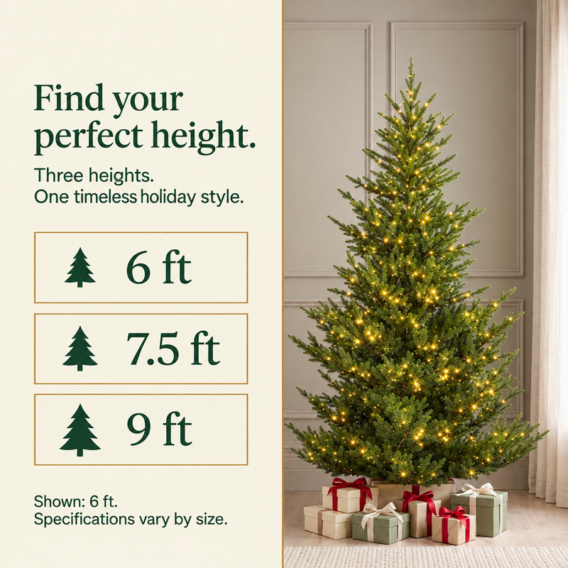 Norway Spruce Tree Pre Lit Warm White Micro LED Lights