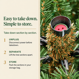 Norway Spruce Tree Pre Lit Warm White Micro LED Lights