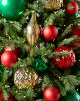 Traditional Red, Green & Gold Non UV Tree Decor
