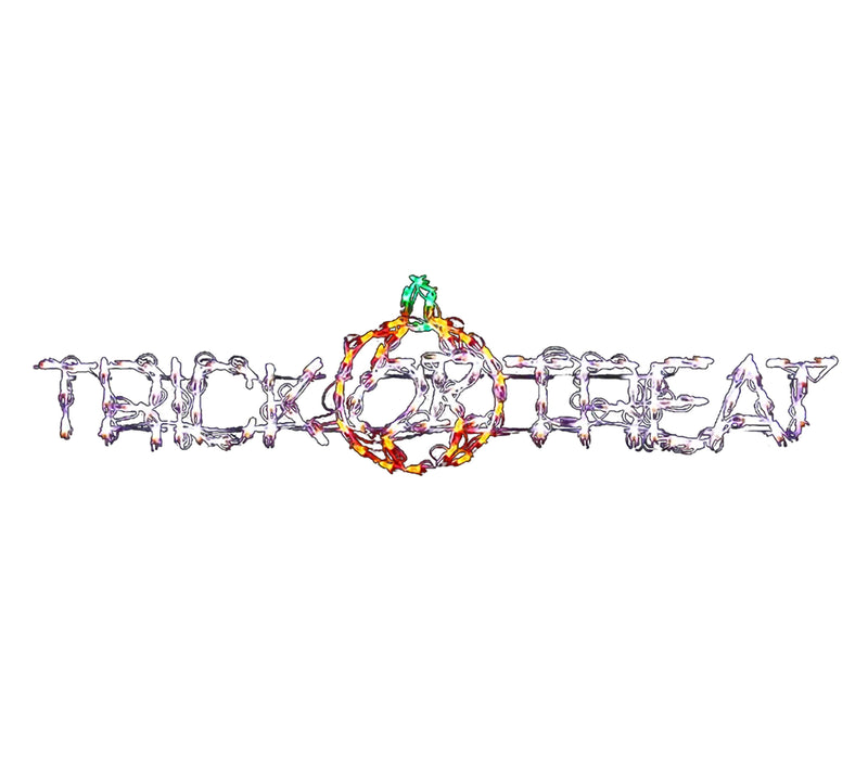 Letrero LED de Halloween de "Dulce o Truco" de 52"