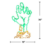 36" Halloween LED Zombie Hand