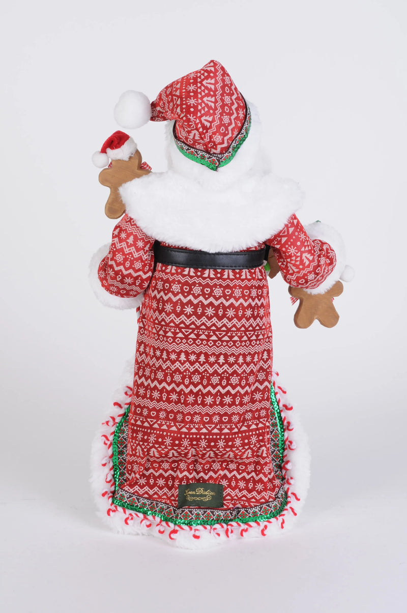 Karen Didion Originals 19" Mr Gingerbread Santa