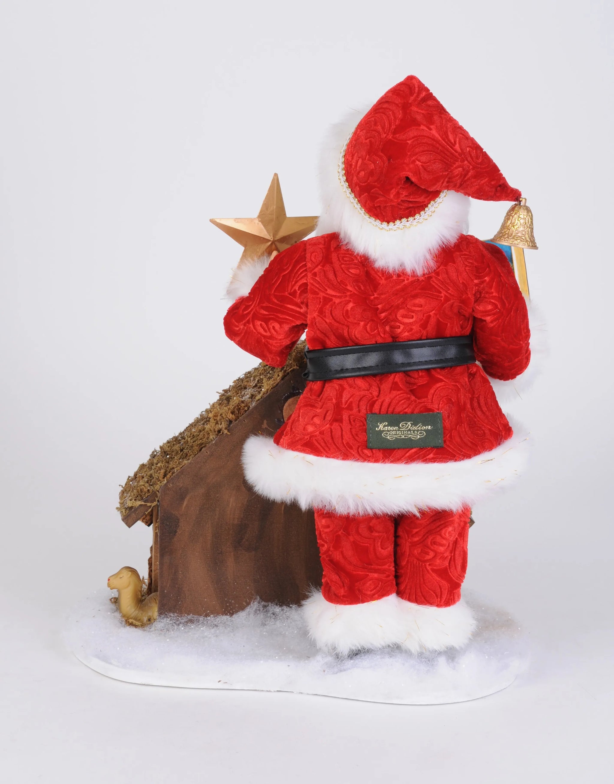 Karen Didion Originals 17" Lighted Nativity Santa