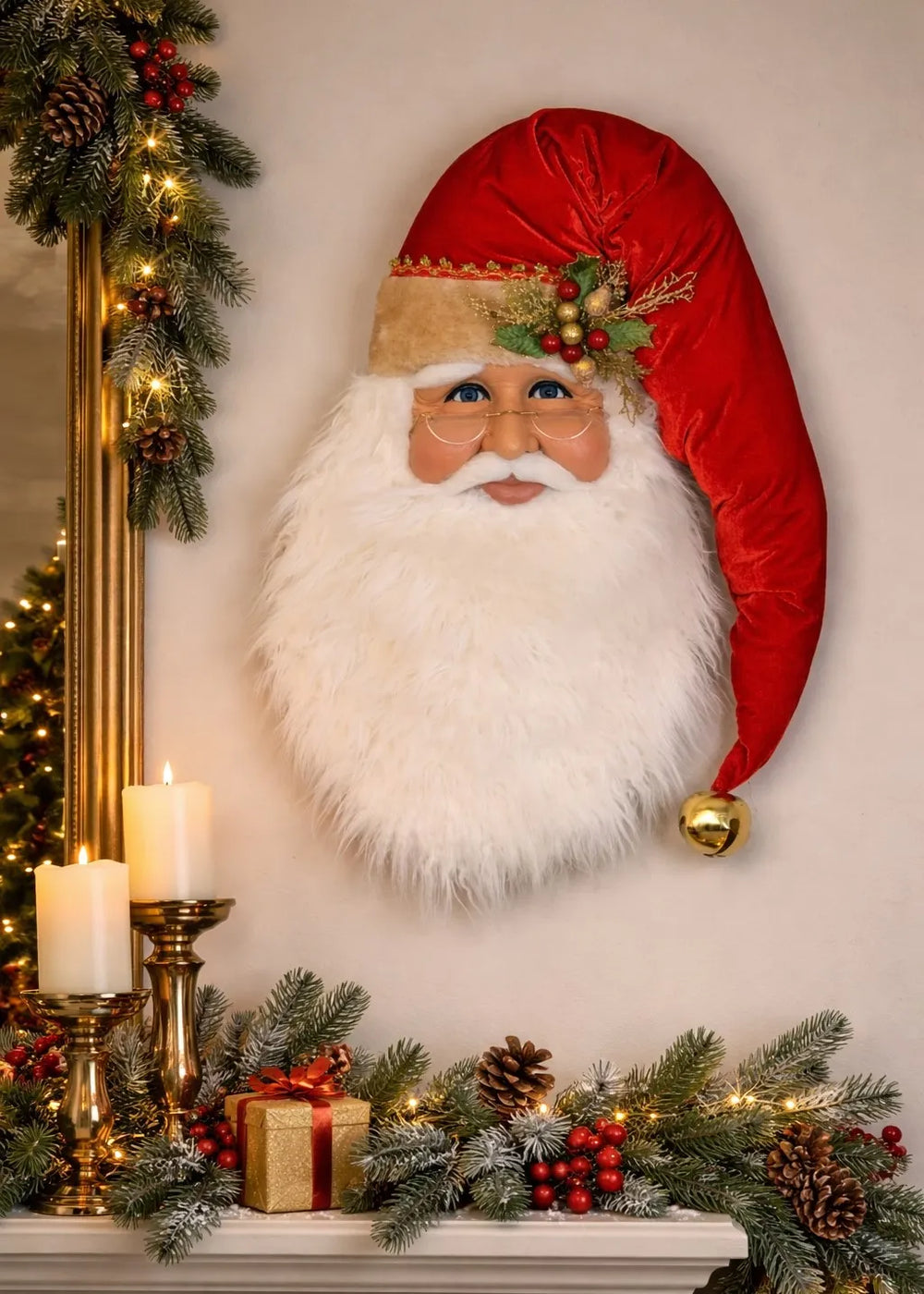 Karen Didion Originals 31" Traditional Santa Head