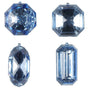 4"- 5" Sapphire Jewel Ornament Assorted Set Of 12