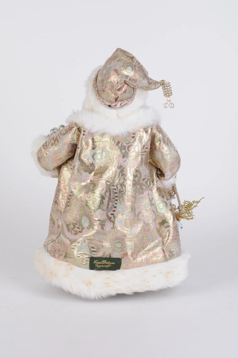 Karen Didion Originals 17" Lighted Sage Elegance Santa