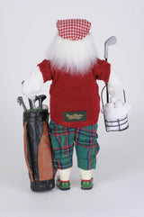 Karen Didion Originals 16" Golf Santa With Basket