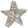 Estrella de diamantes de imitación con purpurina dorada de 10"